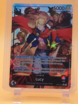 Lucy Alternate Art Alt Leader OP15-002 Foil English - One Piece TCG alternate - Image 1
