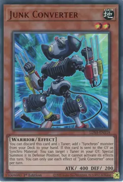 Yugioh Junk Converter LDS3-EN118 RED Ultra 1st NM - Image 1
