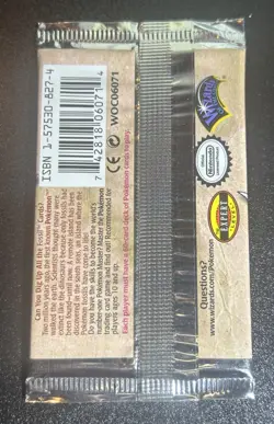 Pokemon Fossil 1st Edition Booster Pack Zapdos Artwork Sealed WOTC 1999 Vintage - Image 3