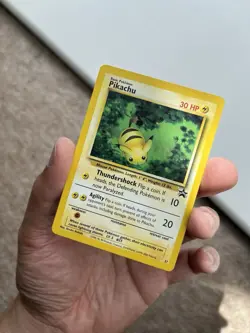 Pokemon TCG Pikachu 27 WotC Promo Black Star NM/LP - Image 1