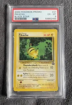 Pokemon TCG Pikachu Wizards Black Star Promos 27 Regular Promo Promo Graded PSA - Image 1