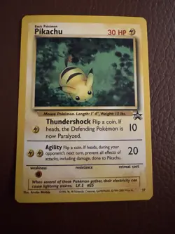 Pokemon Pikachu TCG Black Star Promo Card 27 Excellent Con - Image 1