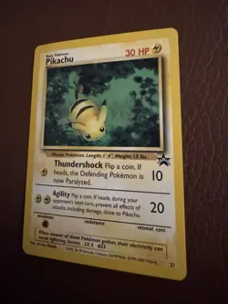 Pokemon Pikachu TCG Black Star Promo Card 27 Excellent Con - Image 3
