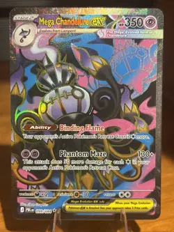 Mega Chandelure EX UR Full Art 099/084 Pitch Black 2026 Pokemon TCG English - Image 1