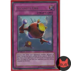 Yugioh Security Orb GLAS-EN089 Ultra Rare 1st Edition LP - Image 1