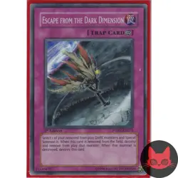 Yugioh Escape from the Dark Dimension PTDN-EN072 Super Rare 1st Edition LP - Image 1