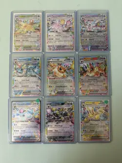 9 Card Eeveelution EX Complete Set NM Prismatic Evolutions Umbreon Eevee English - Image 1