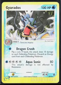 Gyarados 32/97 EX Dragon 2003 Reverse Holo E-Reader Pokemon Card - Image 1