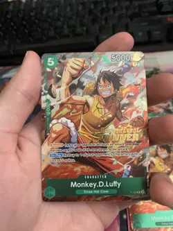 Monkey.D.Luffy (OP16 Release Event Winner) P-135 One Piece Promotion Cards Foil - Image 2
