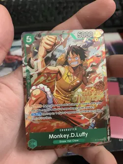 Monkey.D.Luffy (OP16 Release Event Winner) P-135 One Piece Promotion Cards Foil - Image 4