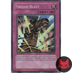 Yugioh Trojan Blast CDIP-EN056 Super Rare 1st Edition LP - Image 1