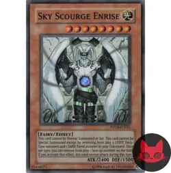 Yugioh Sky Scourge Enrise FOTB-EN021 Super Rare LP - Image 1
