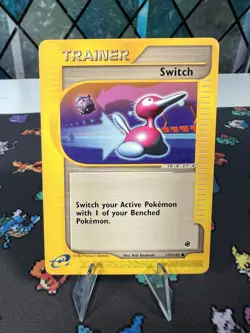 Switch #157 Expedition Base Set 2002 157/165 E-Reader Trainer Pokemon Card - Image 1
