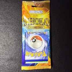 Presstine Sealed Pack Pokemon TCG 5 Holo Trading Cards English - 1 Pack, 5 Cards - Image 4