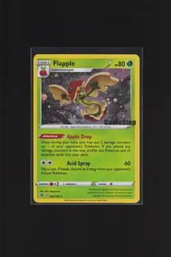Flapple 022/192 SWSH Rebel Clash GameStop Promo Holo Pokemon TCG Card NM - Image 1