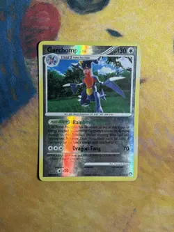 Garchomp 9/123 DP Mysterious Treasures Reverse Holo Rare Pokemon Card - Image 2