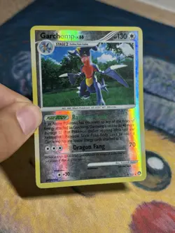 Garchomp 9/123 DP Mysterious Treasures Reverse Holo Rare Pokemon Card - Image 3