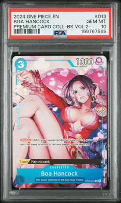 2024 ONE PIECE PREMIUM CARD COLLECTION -BEST SELECTION VOL.2- BOA HANCOCK PSA 10 - Image 1