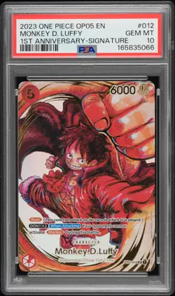 2023 ONE PIECE OP05-AWAKENING OF THE NEW ERA #012 MONKEY D. LUFFY PSA 10 - Image 1