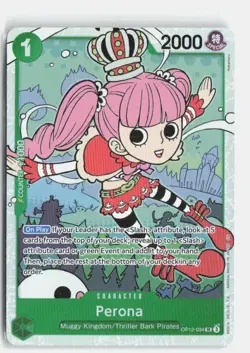 Perona OP12-034 Super Rare Legacy of the Master One Piece Foil Near Mint - Image 1