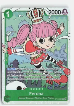 Perona OP12-034 Super Rare Legacy of the Master One Piece Foil Near Mint - Image 1