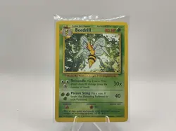 Pokemon TCG Beedrill Base Set 17/102 Regular Unlimited Rare Lightly Played - Image 1