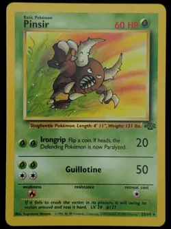 Pinsir 25/64 Jungle Unlimited Non Holo Rare WOTC Pokemon Card - Image 1