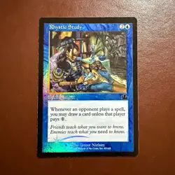Magic: The Gathering Rhystic Study FOIL 45/143 Prophecy Blue Enchantment - Image 1
