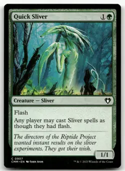 Quick Sliver #907 (NM) Commander Masters CMM Magic MTG - Image 1