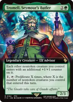 Tromell, Seymour's Butler (Extended Art) [FINAL FANTASY Commander] Magic MTG - Image 1