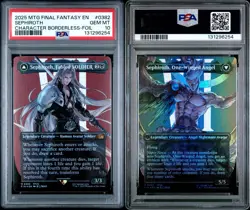 MTG FINAL FANTASY SEPHIROTH, FABLED SOLDIER BORDERLESS FOIL PSA 10 - Image 3