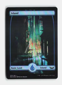Island () 274 Foil Streets of New Capenna MTG NM - Image 1