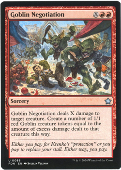 Goblin Negotiation - Foundations - Magic the Gathering (MTG) NM/M - Image 1