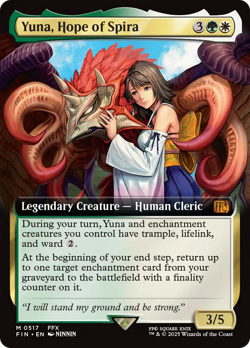 Yuna, Hope of Spira (Extended Art) [FINAL FANTASY] Magic MTG - Image 1