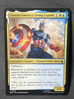 Captain America, Living Legend 210 Marvel Super Heroes Magic: The Gathering NM - Image 1