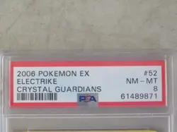 PSA 8 NM-MT 2006 Pokemon EX Electrike Crystal Guardians #52 Card - Image 2