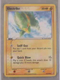 PSA 8 NM-MT 2006 Pokemon EX Electrike Crystal Guardians #52 Card - Image 3
