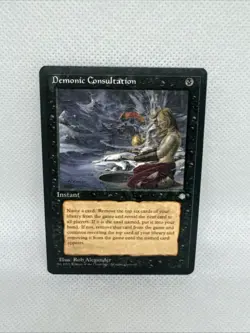 Demonic Consultation Ice Age MTG UNPLAYED Multiple available - Image 1
