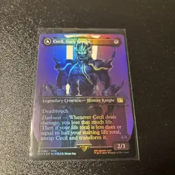 FOIL ALTERNATE Cecil, Dark Knight ~ Final Fantasy [ NM ] [ Magic MTG ] - Image 1