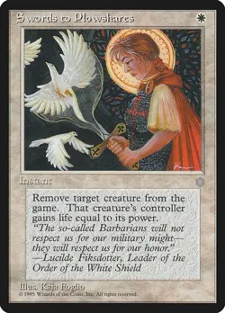 Swords to Plowshares - MtG Ice Age - Uncommon NM 1995 - Image 1