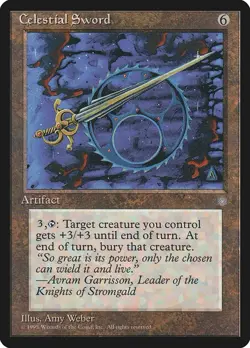 Celestial Sword - MtG Ice Age - Rare NM 1995 - Image 1