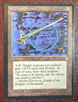 Celestial Sword - MtG Ice Age - Rare NM 1995 - Image 2