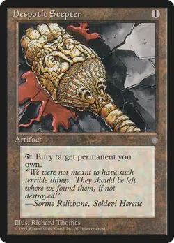 Despotic Scepter - MtG Ice Age - Rare NM 1995 - Image 1