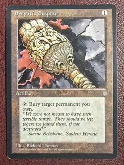 Despotic Scepter - MtG Ice Age - Rare NM 1995 - Image 2