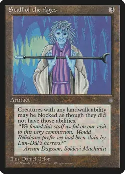Staff of the Ages - MtG Ice Age - Rare NM 1995 - Image 1