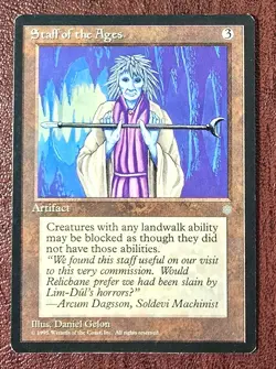 Staff of the Ages - MtG Ice Age - Rare NM 1995 - Image 2