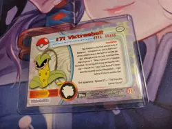 VTG 1999 Topps Pokemon Black Logo TV Holo Foil Textured #71 Victreebel Card RARE - Image 2