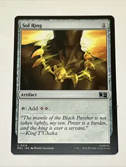 Sol Ring (0214) Uncommon Commander: Marvel Super Heroes 214 MTG Near Mint 2026 - Image 1