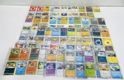 Unsorted Pokemon TCG Common, Uncommon and Rare Trading Cards (9 Card Sheets) - Image 4