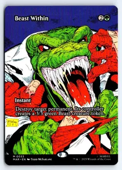 Beast Within (Borderless) 33 Marvel Universe Eternal-Legal Magic NM - Image 1